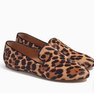 Leopard calf hair smoking loafers - Size 7.5 - Like New
